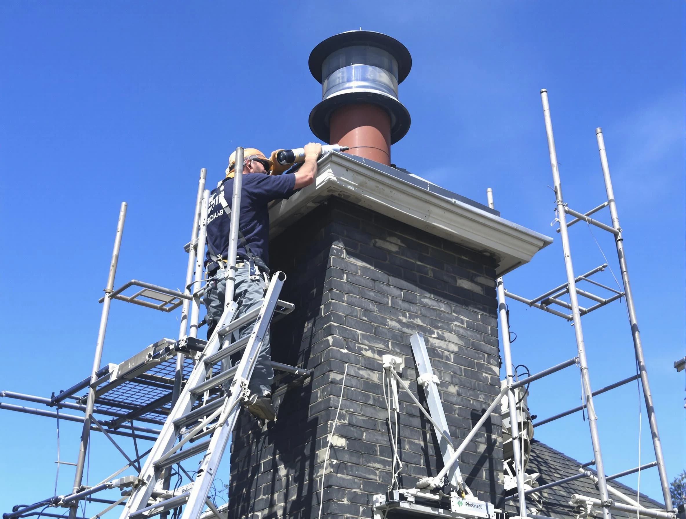 Sturdy chimney crown finished by Perry Chimney Sweep in Perry, UT