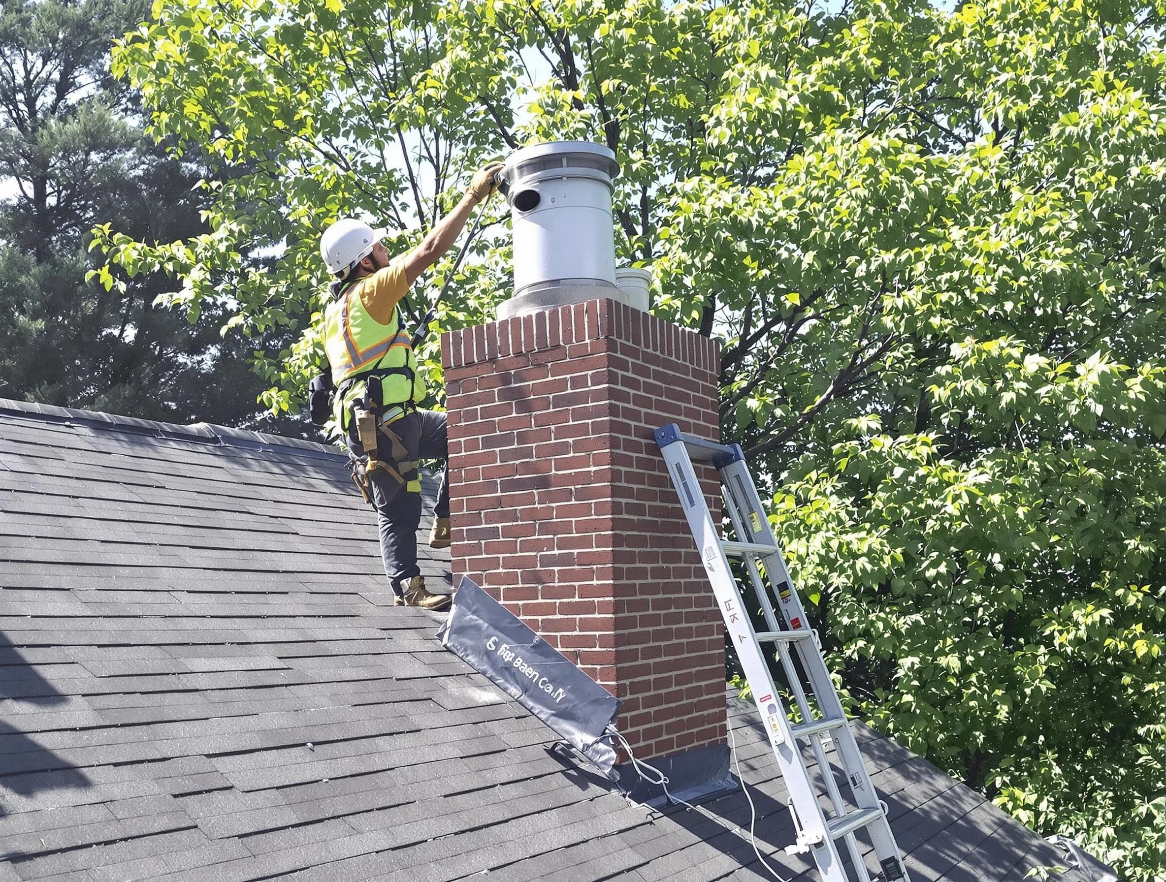 Chimney liner inspection by Perry Chimney Sweep in Perry, UT