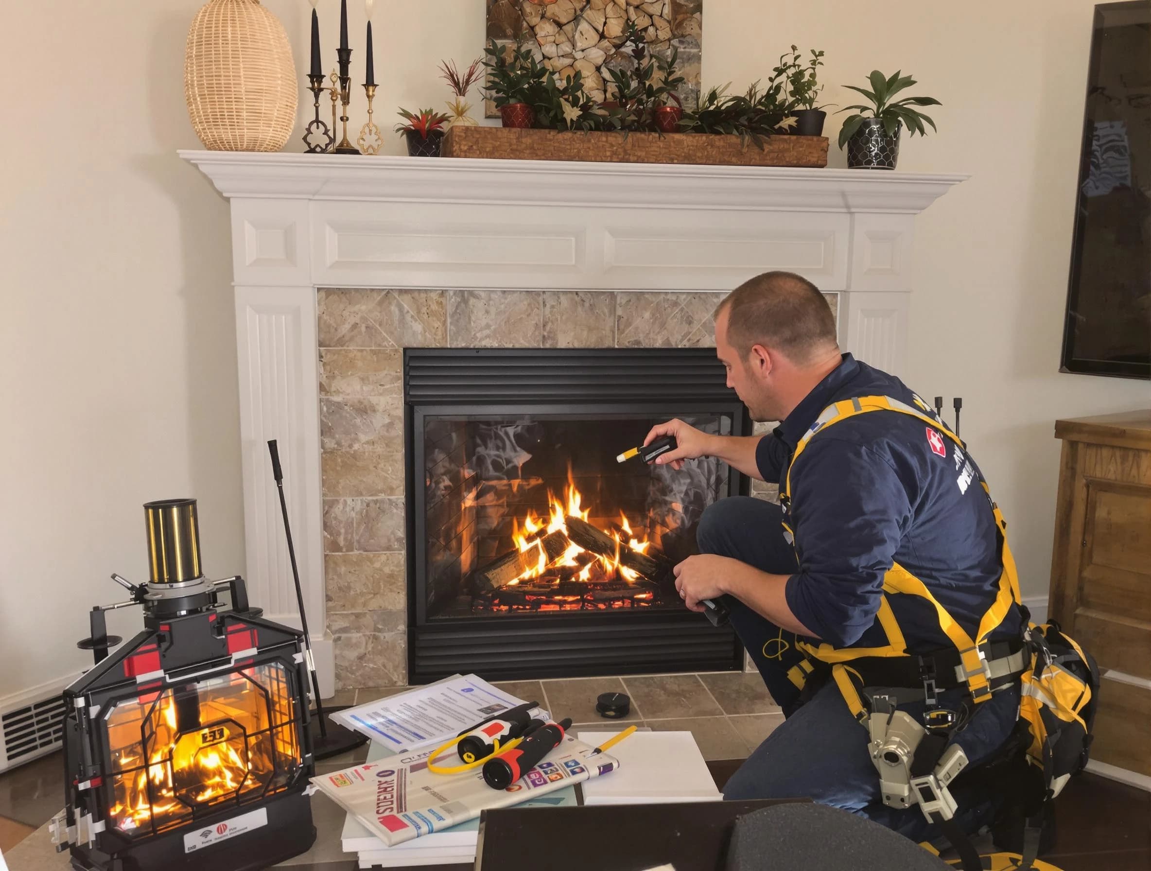 Safety-focused fireplace inspection by Perry Chimney Sweep in Perry, UT