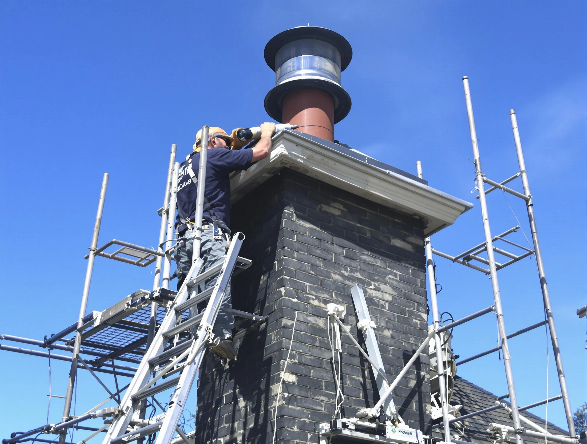 Sturdy chimney crown finished by Perry Chimney Sweep in Perry, UT