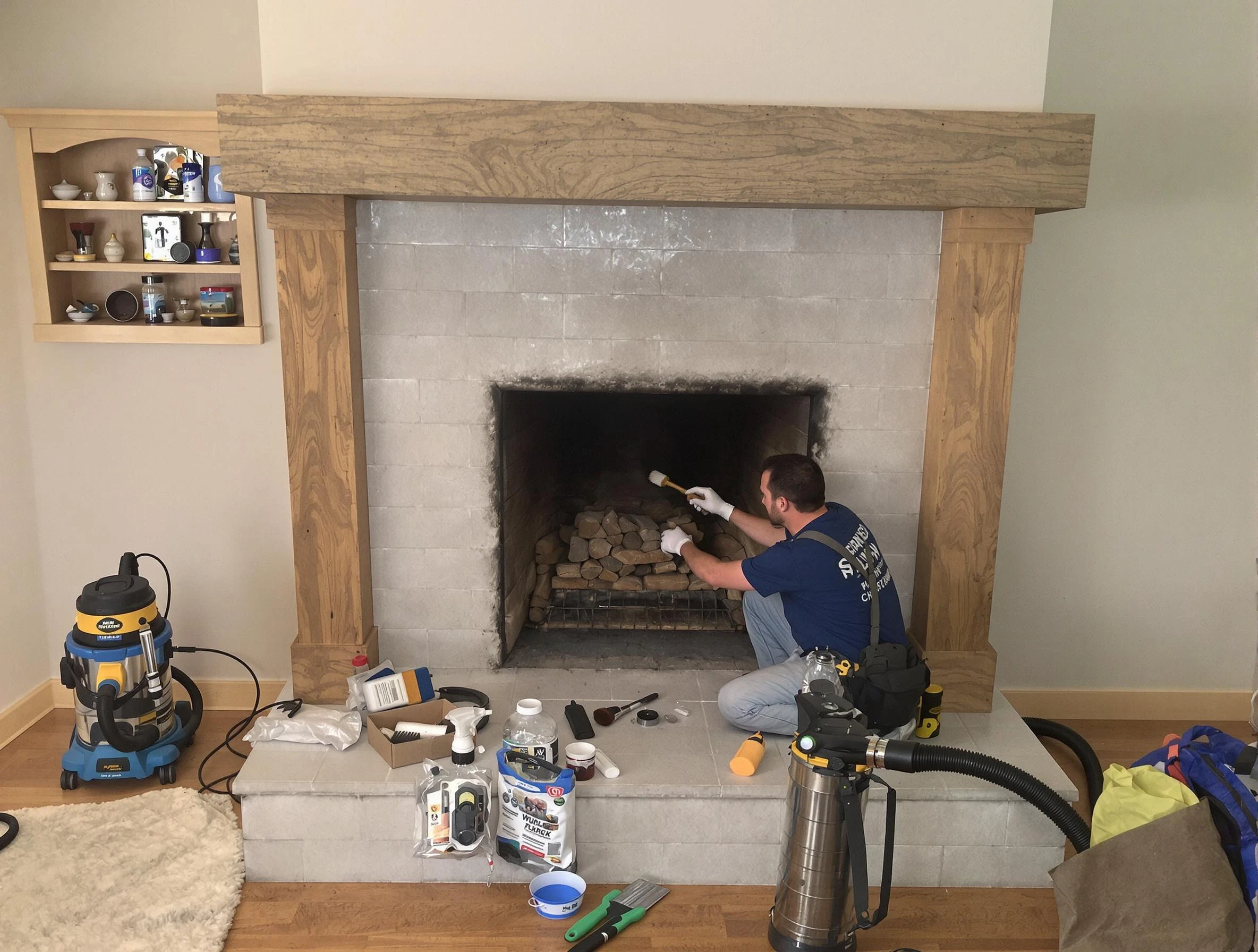 Detailed creosote removal process by Perry Chimney Sweep in Perry, UT