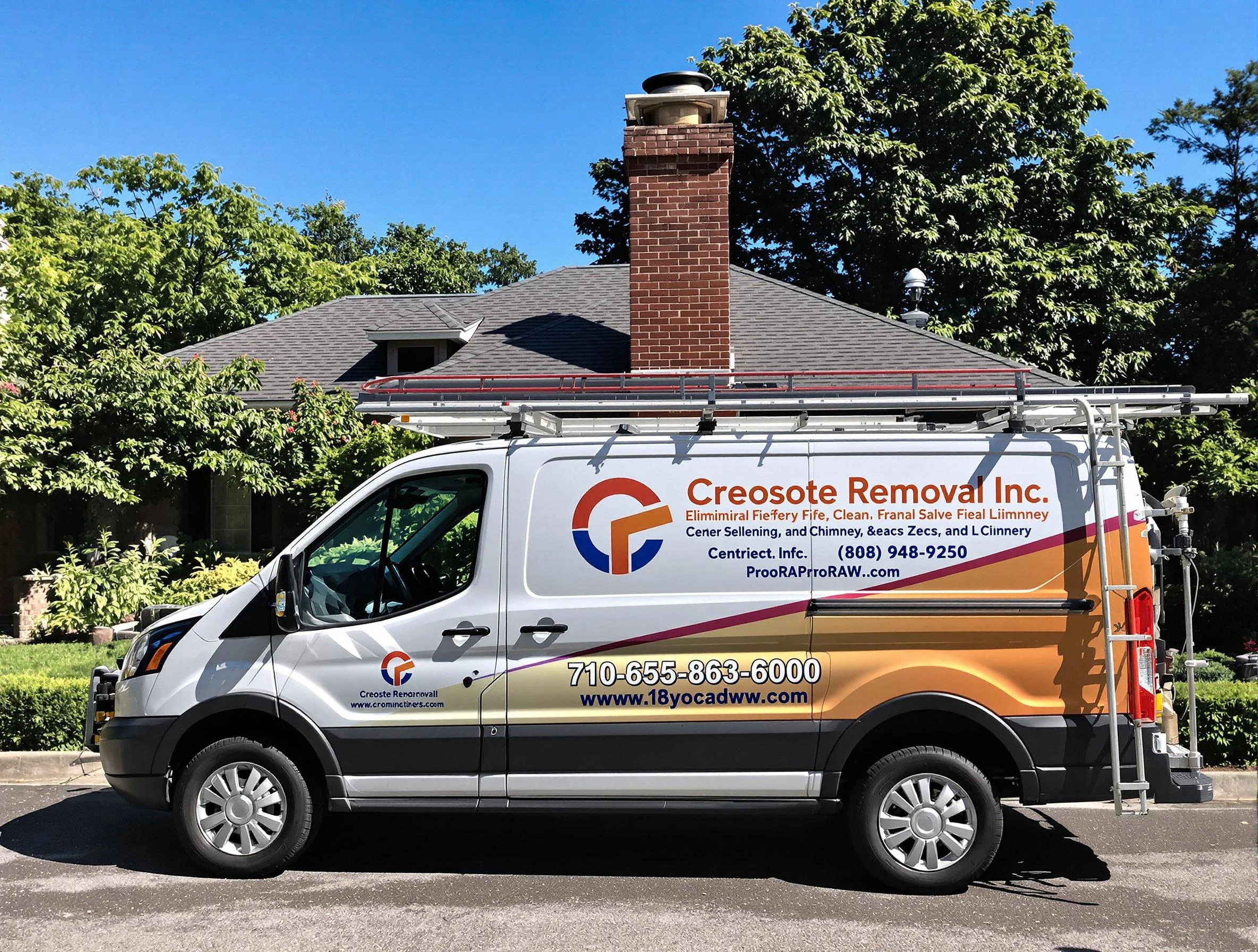 Perry Chimney Sweep technician removing creosote safely in Perry, UT